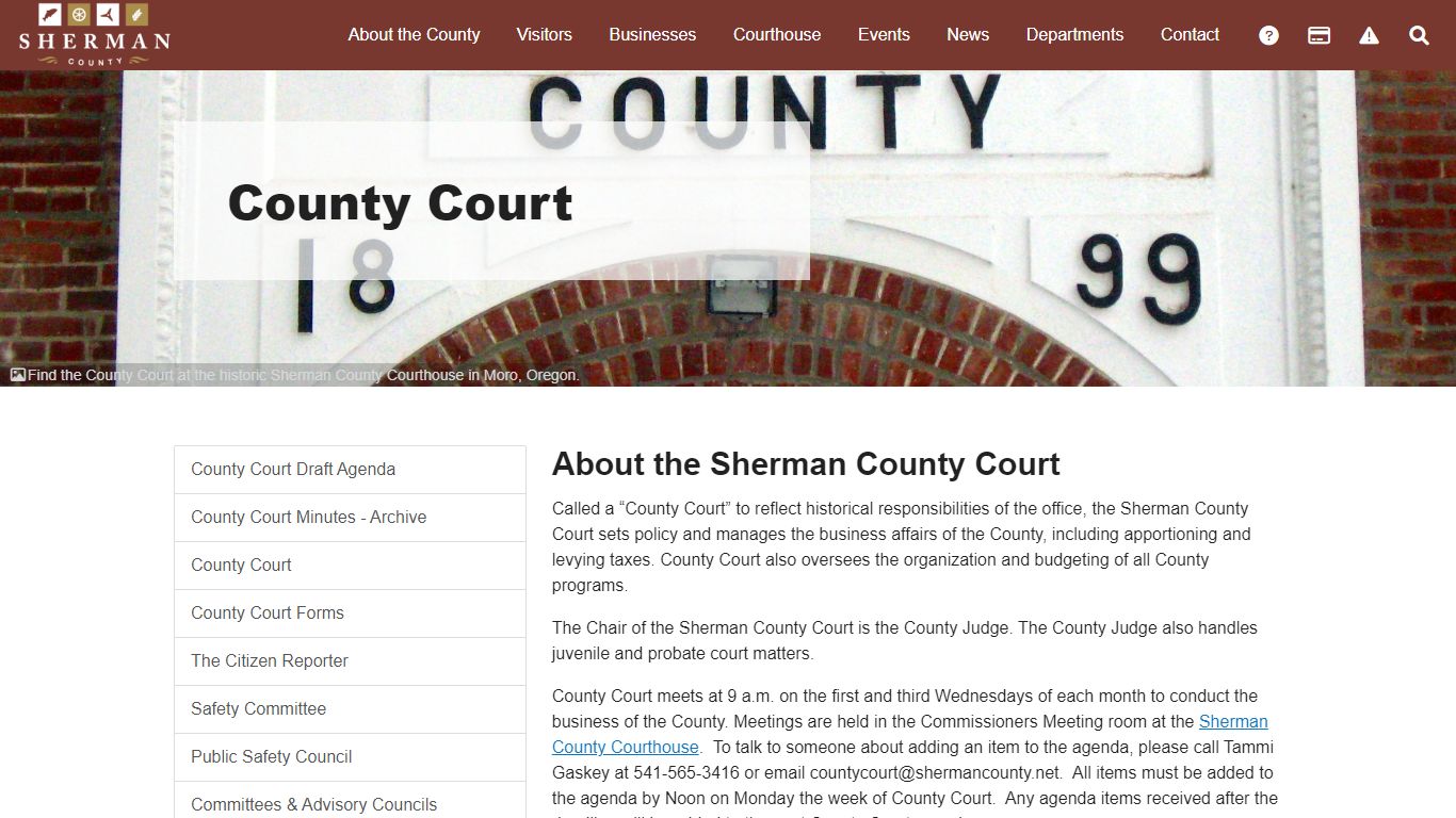 County Court - Sherman County